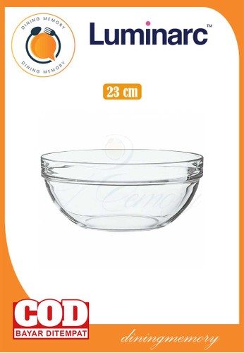 Luminarc Luminarc Mangkuk Kaca Transparan Stackable Bowl per Pcs - 23 cm 5D946HL4EAFE35GS_1