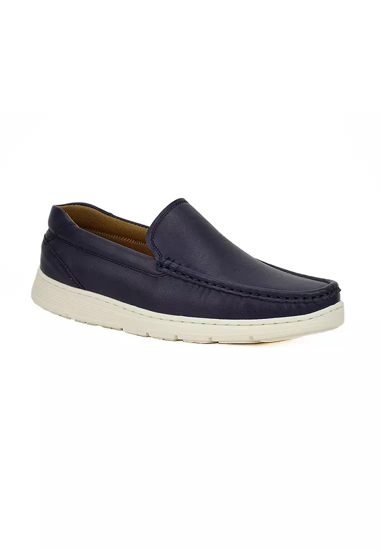 Discount on Mario D' boro Runway  shoes - SKU: Men's Casual Loafers Shoes MW 22557 Navy Blue C16