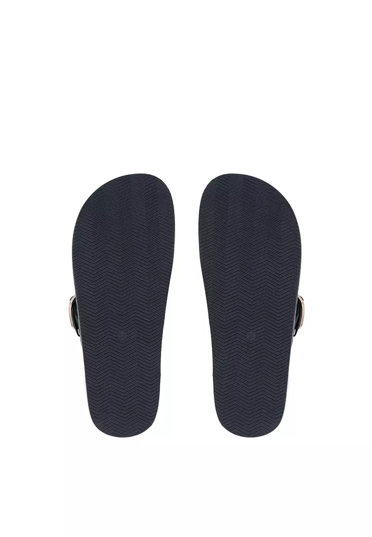 Black Cora Strappy Sandals