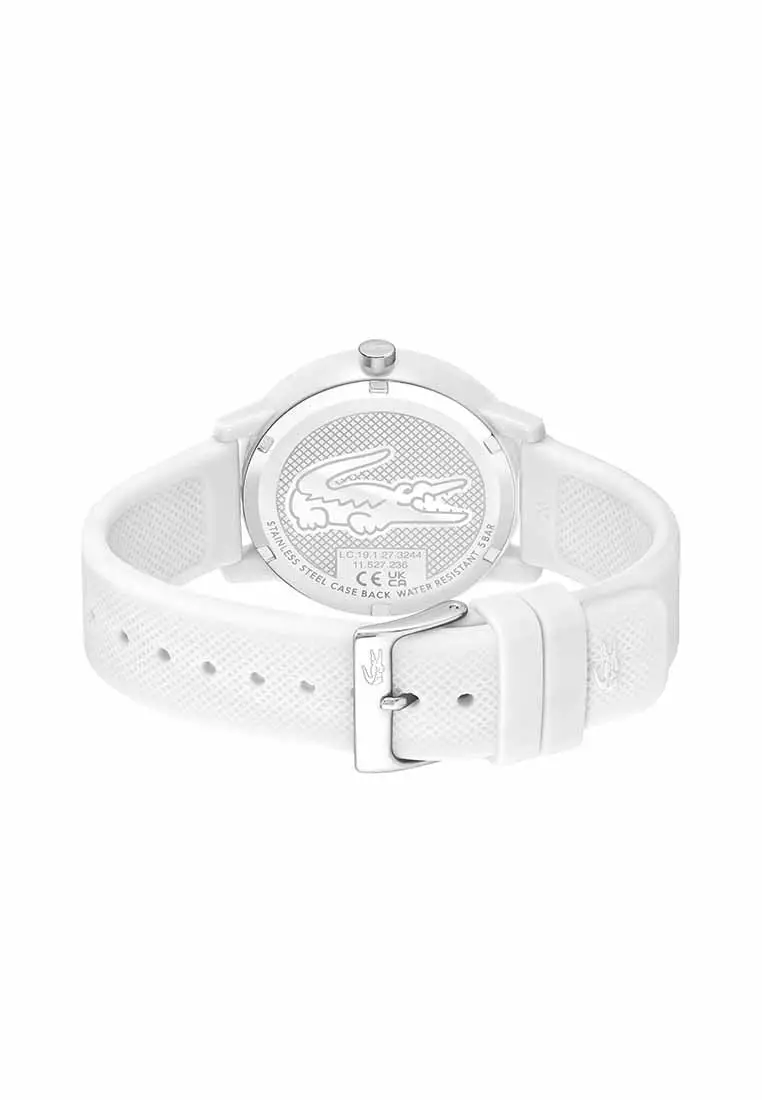Buy Lacoste 12.12 Men's Watch White Silicone Strap - White Dial 2011308 ...