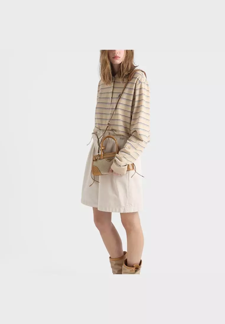 Bonnie Small Linen and Leather Handbag Rope/Natural