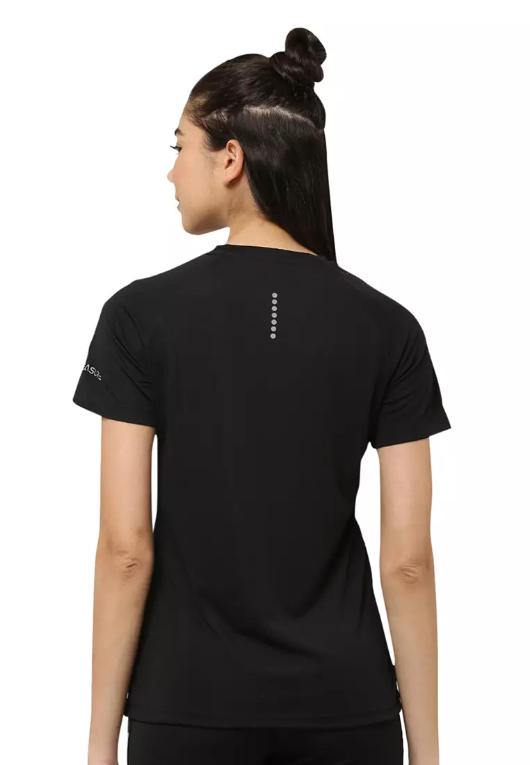 Women's Luxe Yoga Black Dry Fit Tshirt