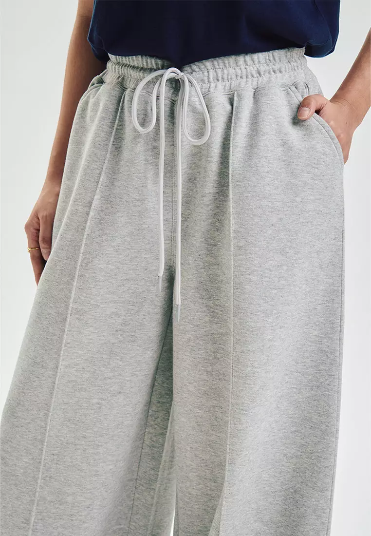 Wide Pintuck Interlock Pants