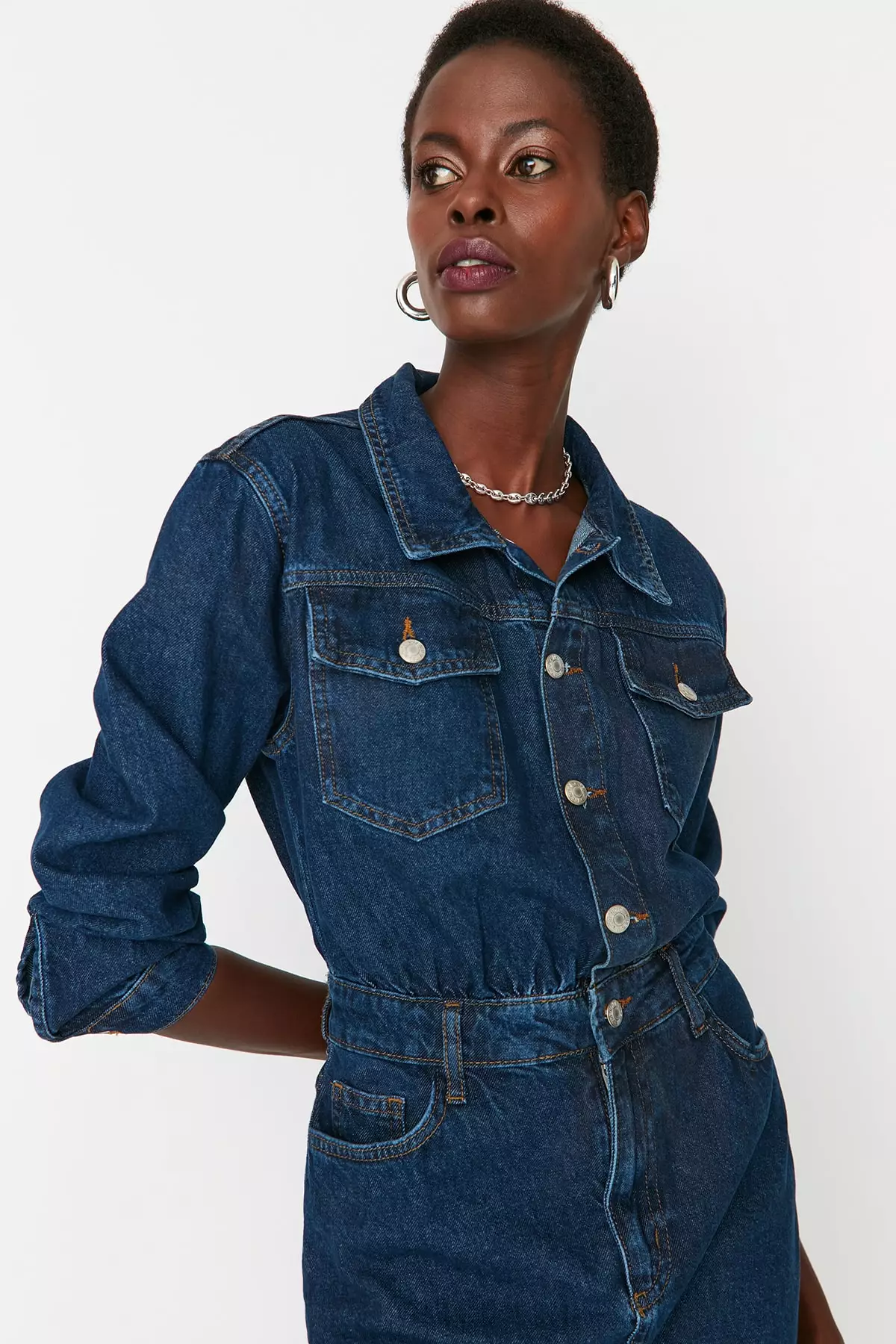 Mini Denim Dress