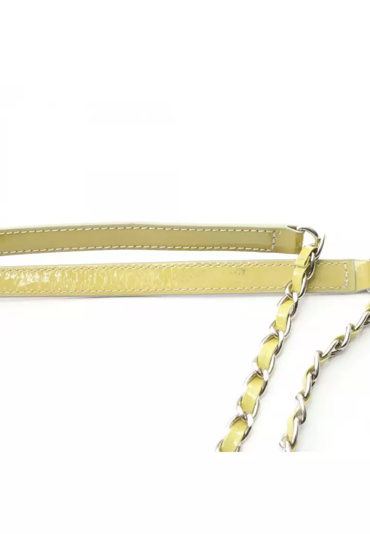 Pre-Loved Anteprima LUCCHETTO Lucchetto chain shoulder bag PVC Silver clear