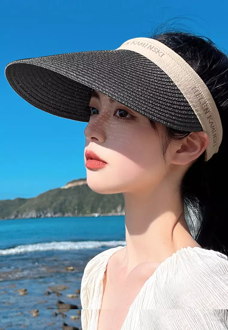 Versatile Sunscreen Sunshade Straw Hat A22062401BKBE