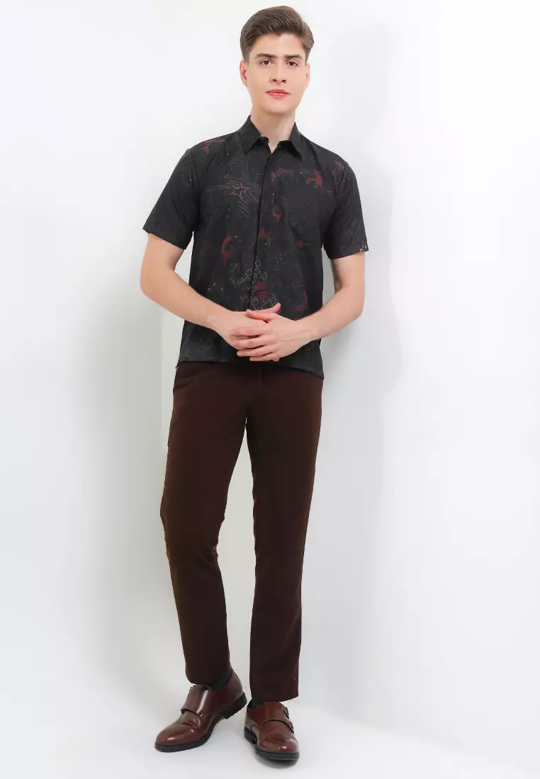 Danumaya Kemeja Batik Exclusive Premium Pria Casual Modern Lengan Pendek