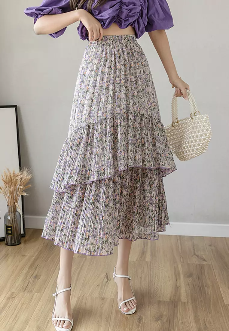 Chiffon skirt singapore shop