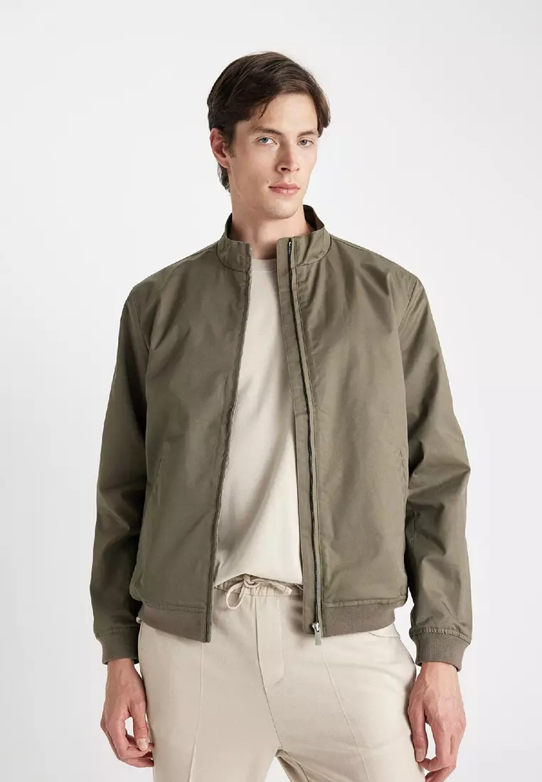 Stand Collar Slim Jacket