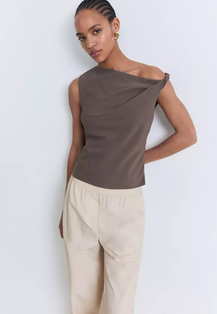 Paper Bag Cotton Trousers