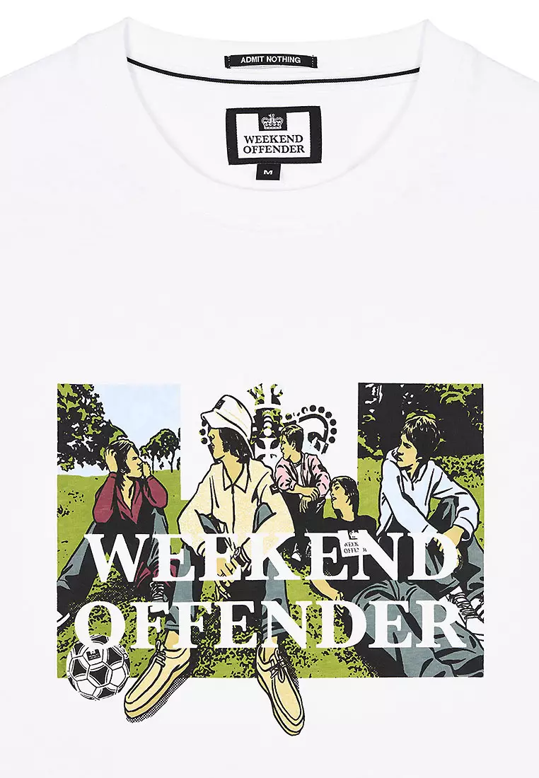 MENS WHITE HYMNS GRAPHIC TEE