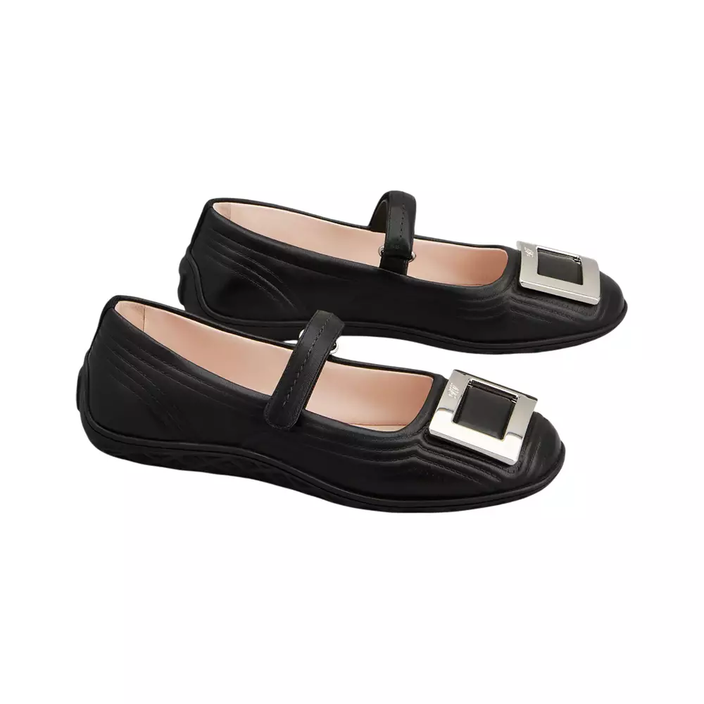 [4.4PRIL KEJUTAN HARGA] Viv Low Leather Mary Janes Black