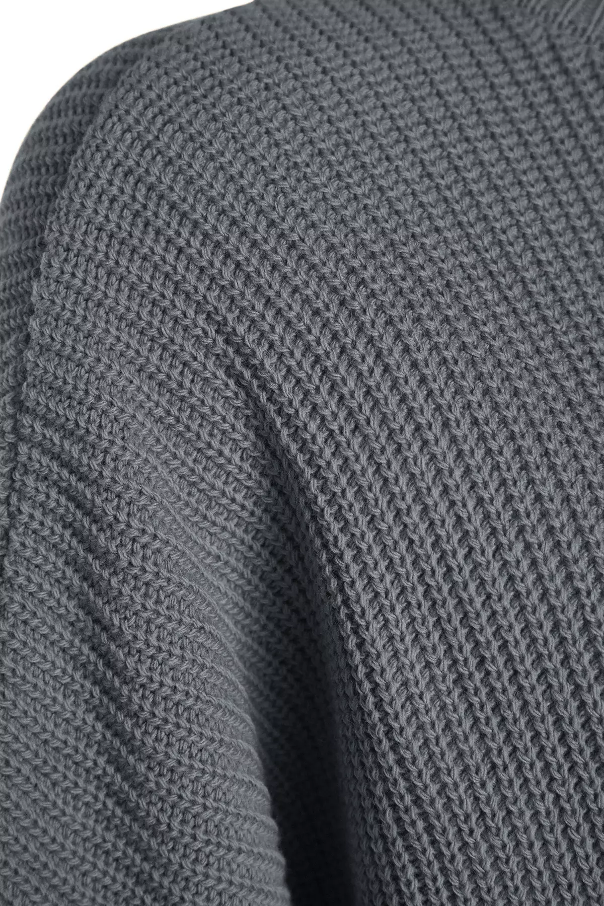 Wide Fit Anthracite Knitwear Sweater
