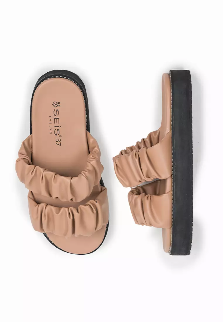 SEIS shoes Evelyn Sandal Wanita Platform Casual - Mocca