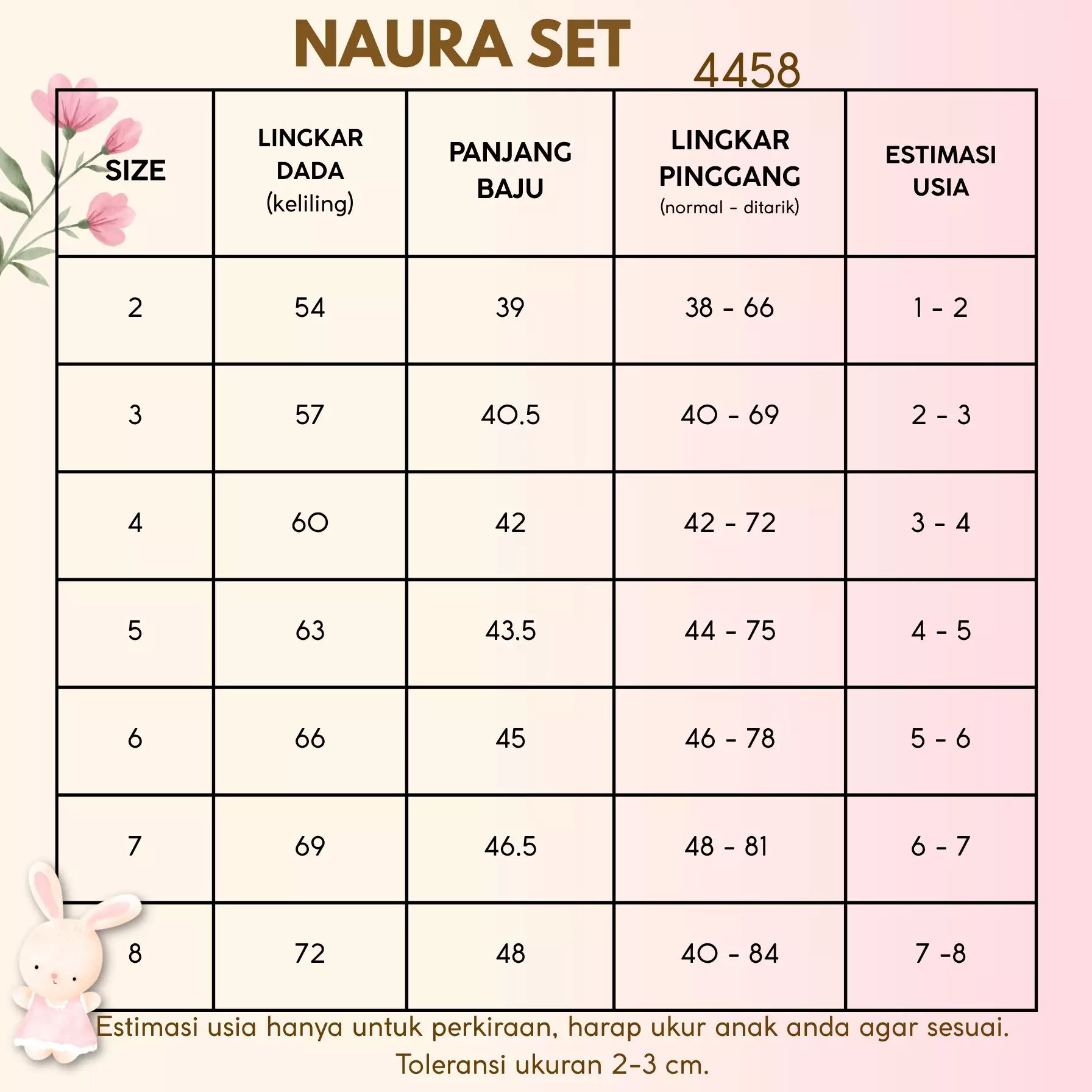 Two Mix - Naura Baju Setelan Anak Perempuan Pita Cantik Celana Pendek Lucu Korean Style Usia 2-8 Tahun 4458 Cream