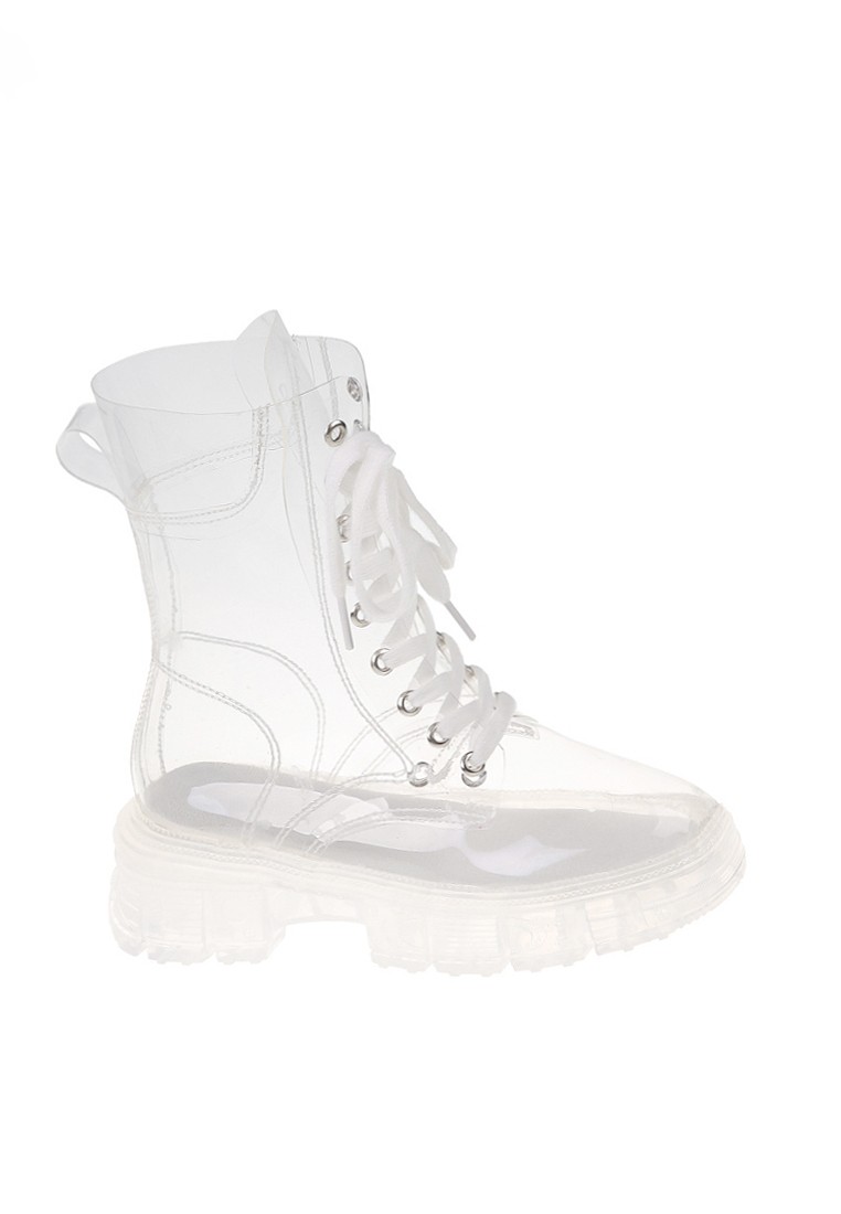 VANSA Fully Transparent Martin Rain Boots VSW-R9977
