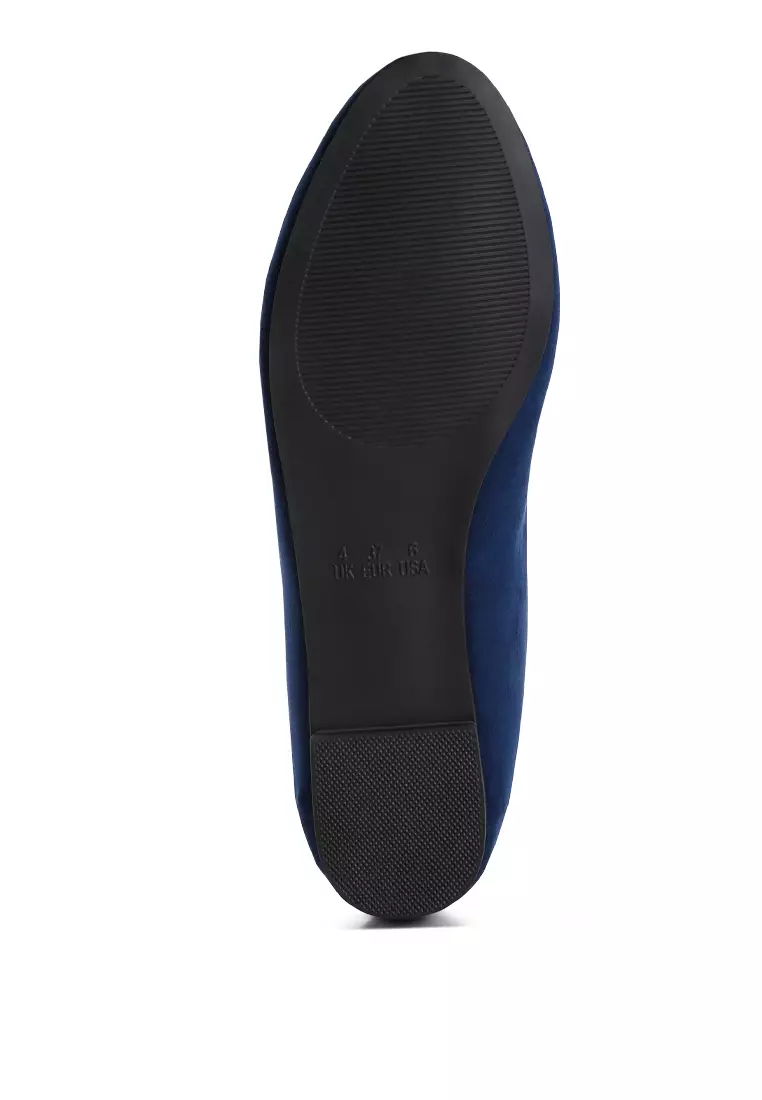 Navy Casual Flat Ballerinas