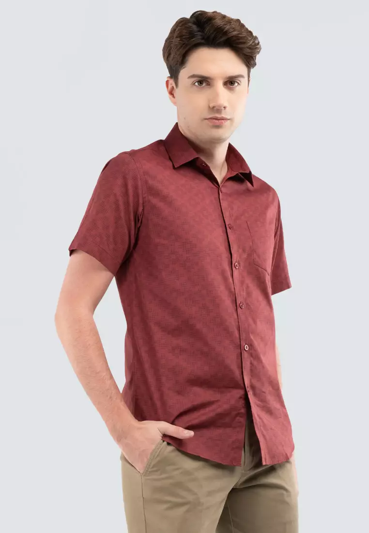 Emmer Zecna - Men’s 100% Cotton Modern Fit Short Sleeve 8626N-2317
