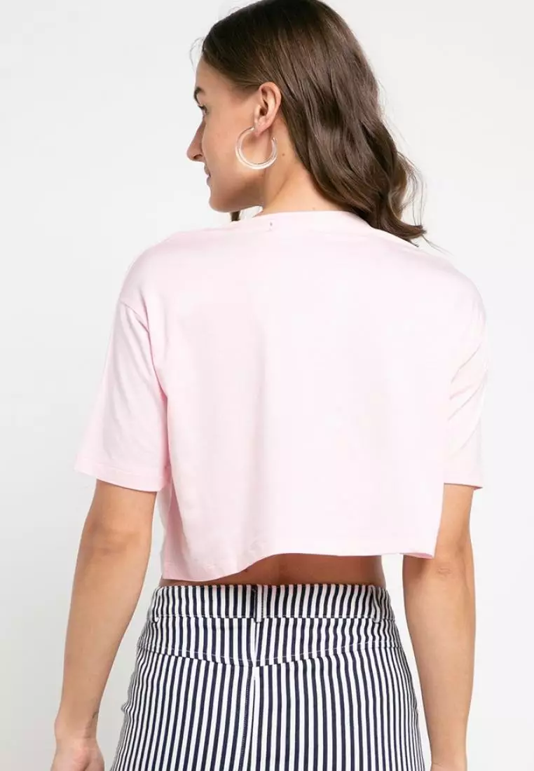 LTD31 thirdday crop top cl logo light pink