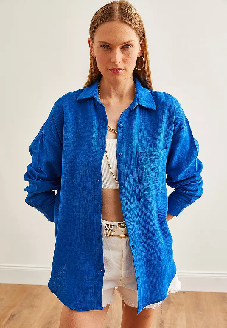 Oversize Basic Muslin Shirt