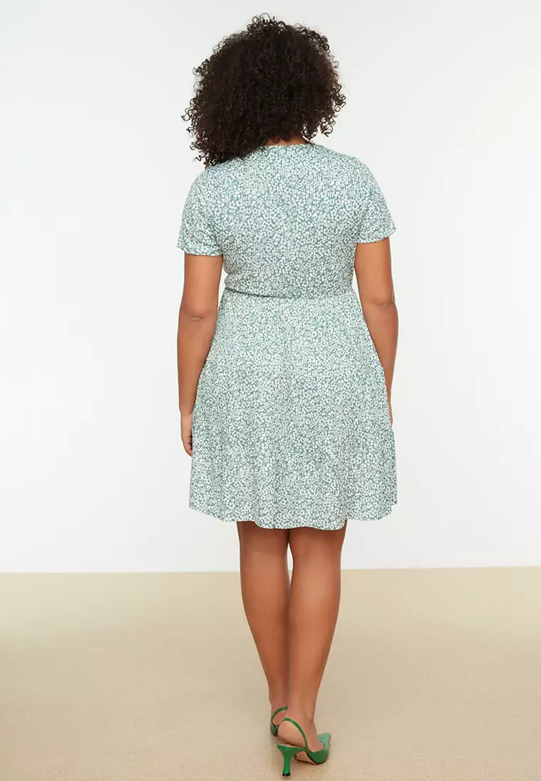 Plus Size Floral Dress