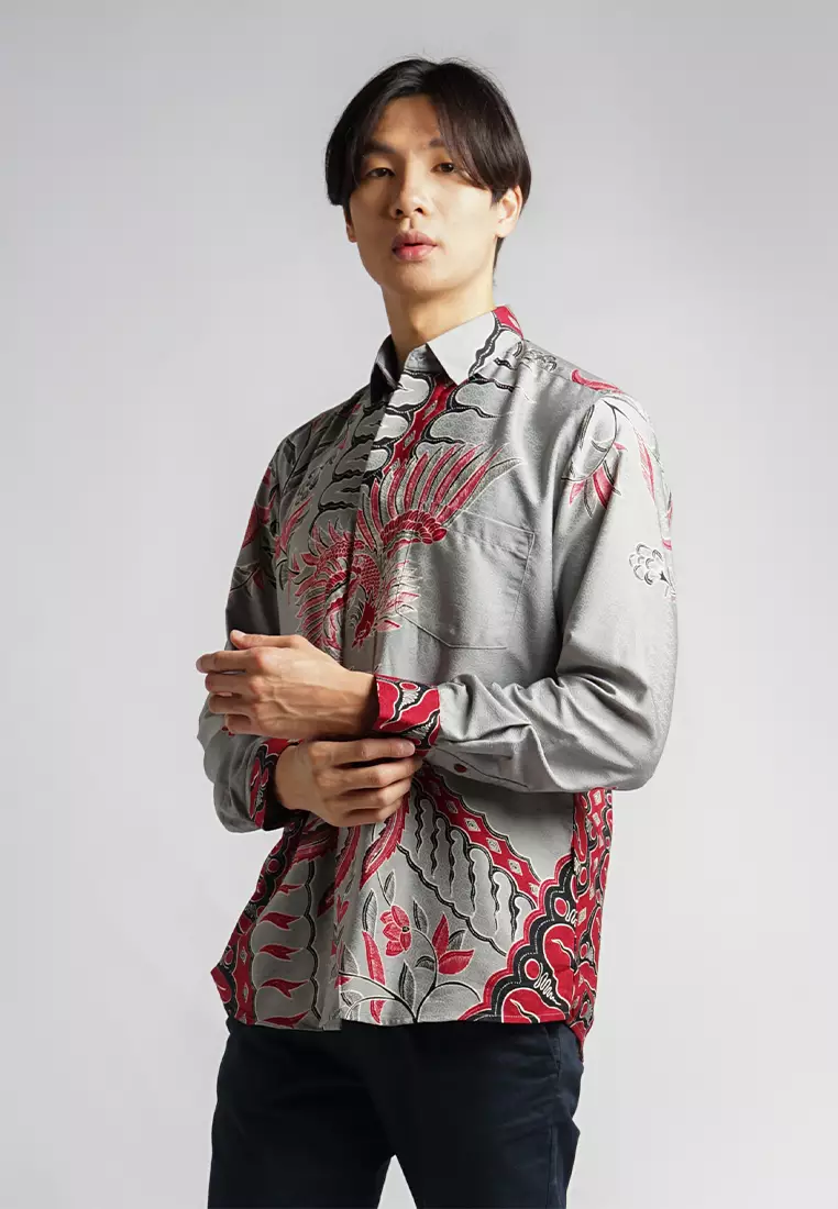 MY AKSA BATIK PRIA KEMEJA PANJANG DOBBY FURING BARNES BYRNA