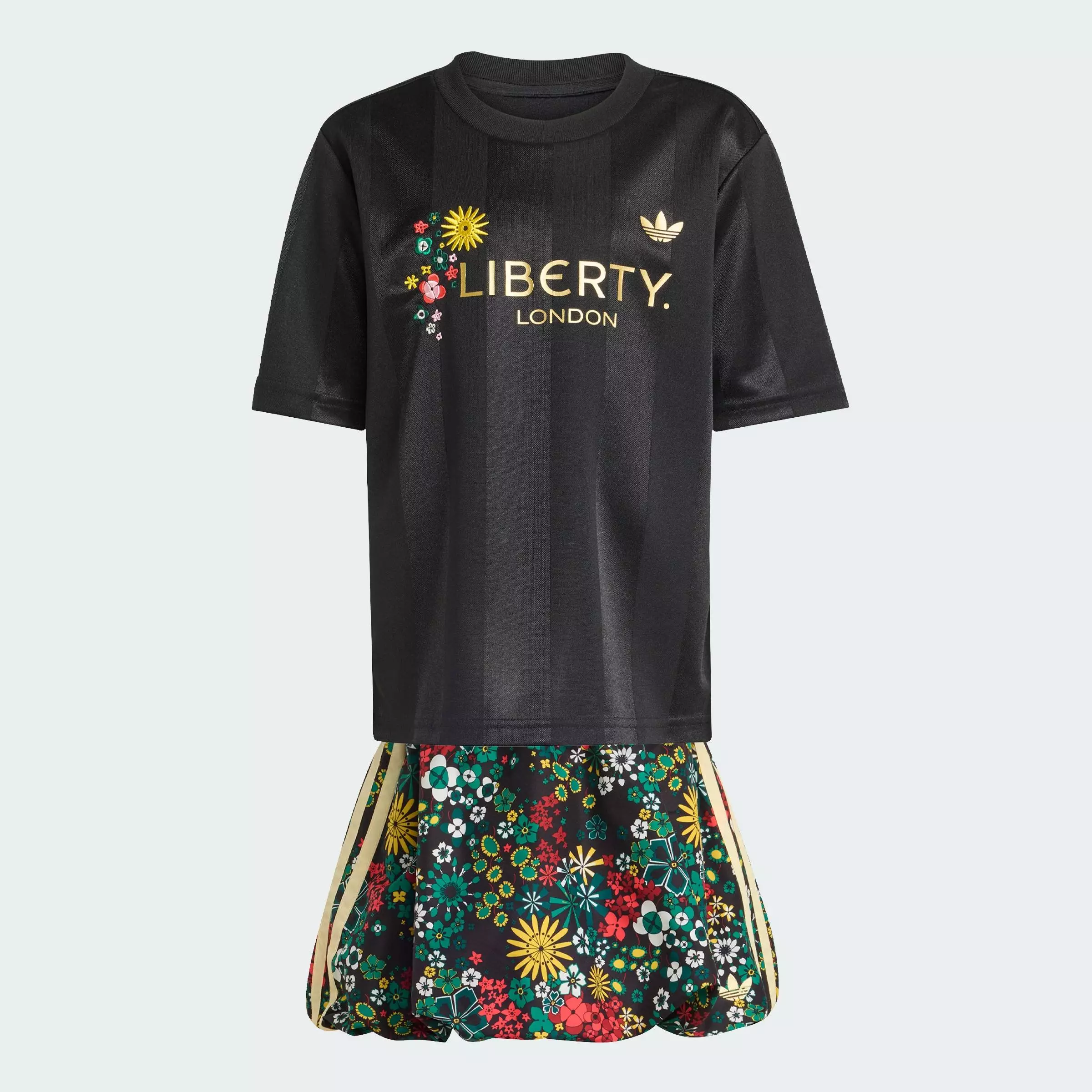 Lifestyle Originals x Liberty London SKIRT TEE SET Women Black KD3425