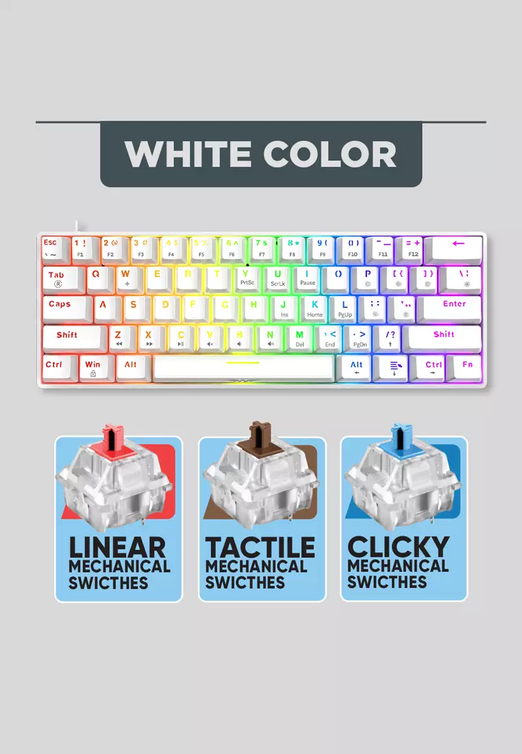 Buy Armaggeddon Armaggeddon MKA 1C Nex White Clicky Hotswappable 61