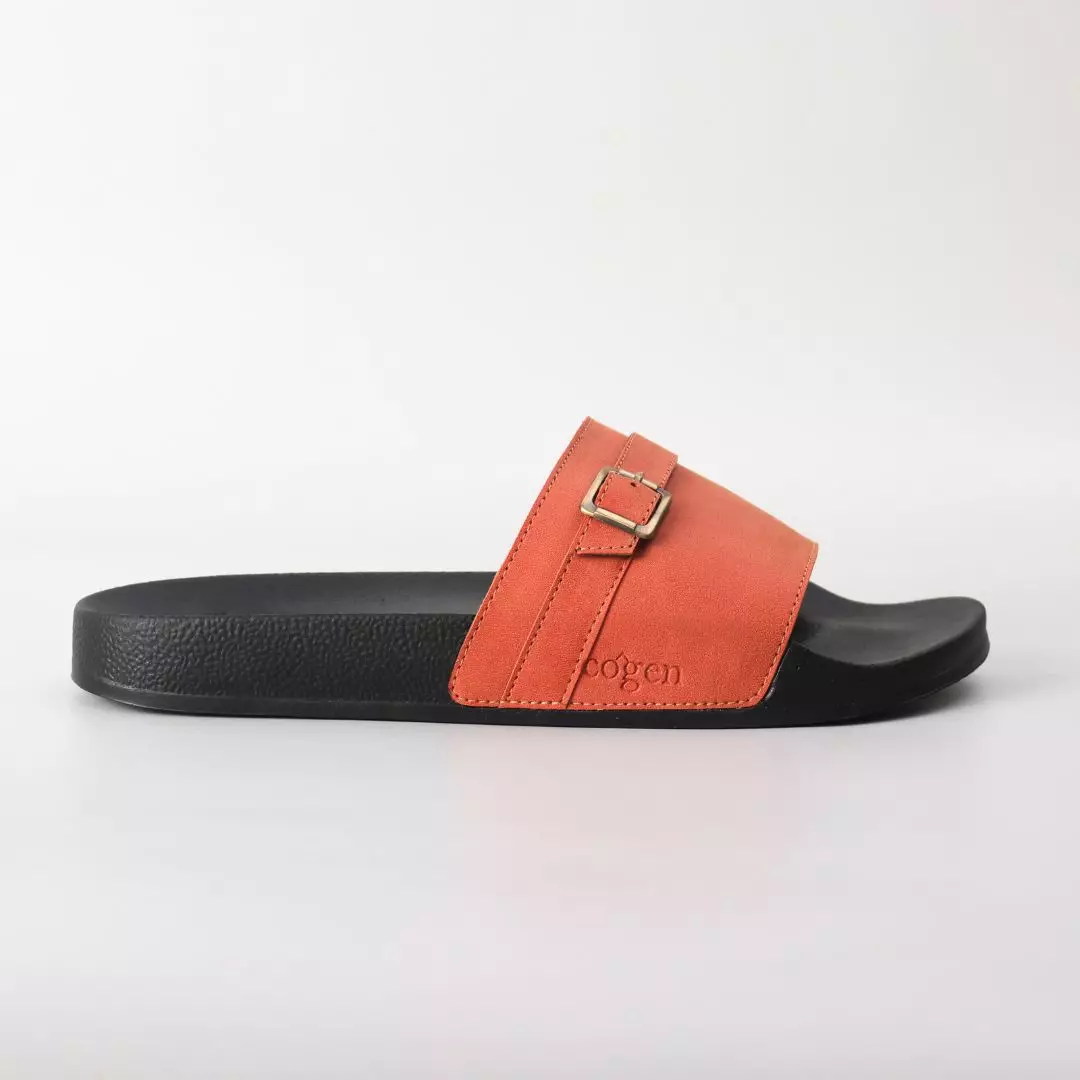 Cogen Sandal Slide Pria Sendal Slop Djani - Orange