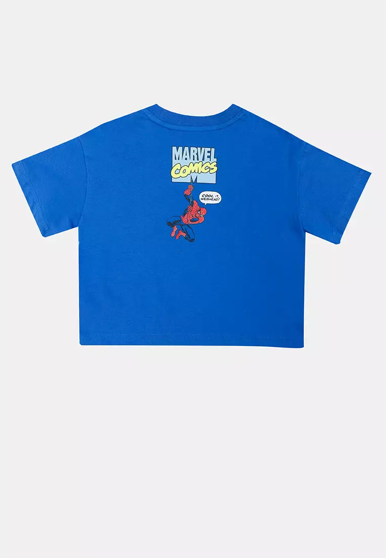 Marvel Short Sleeves Boxy Graphic Tee