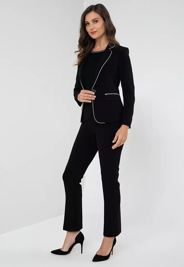 Black womens trouser suit new arrivals