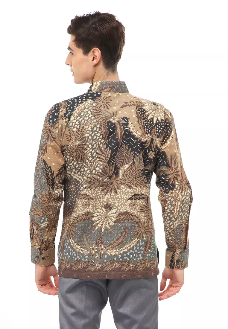 Kendrick Atasan Formal Kemeja Batik Pria Adiguna Long Sleeve Material Cotton ORIGINAL