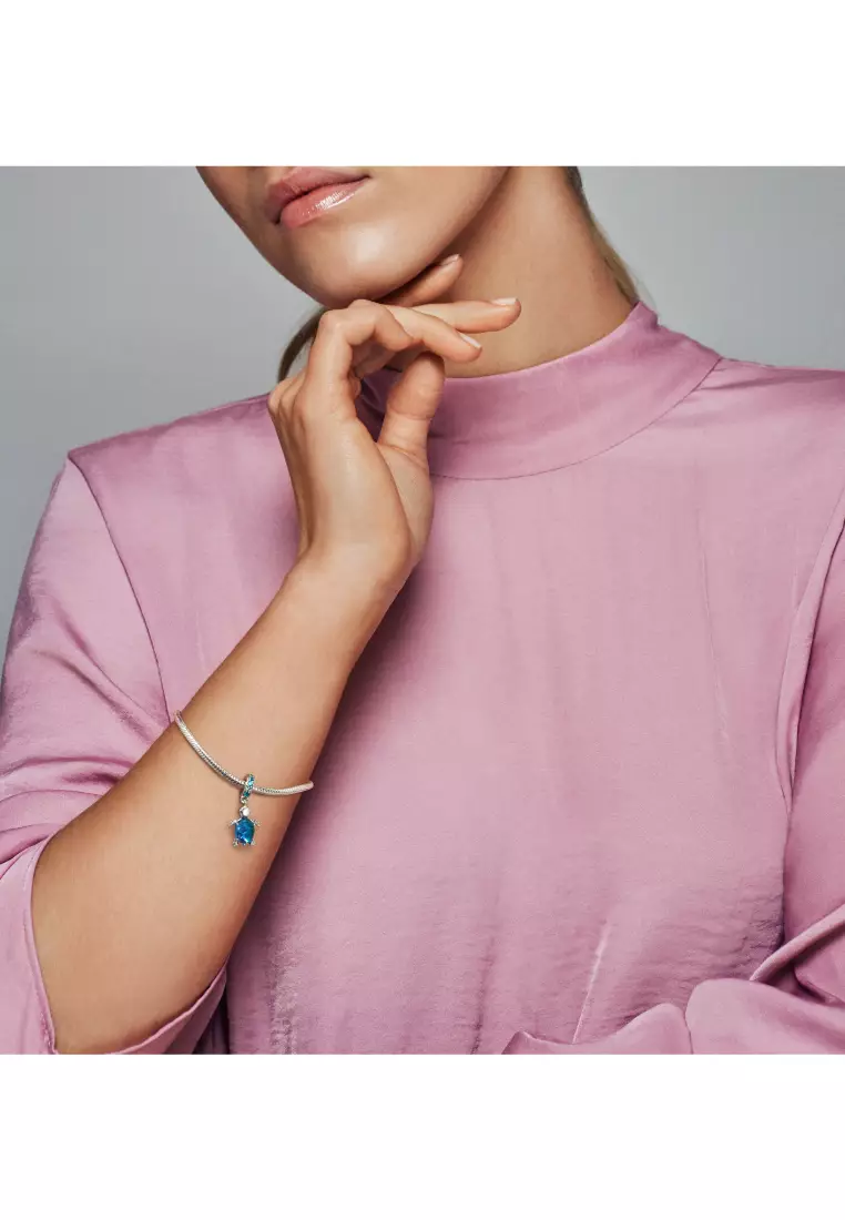 Murano Glass Sea Turtle Dangle Charm