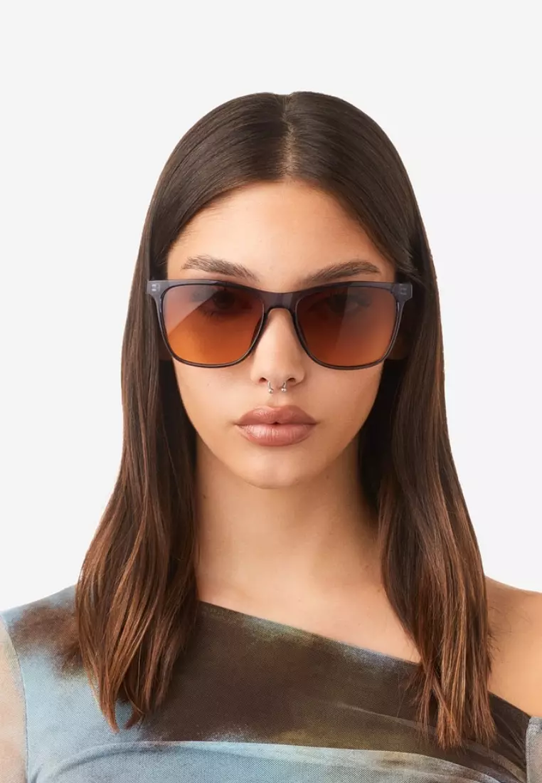 Wave - Navy Tobacco Sunglasses for Men and Women, Unisex. Official Product Designed in Spain