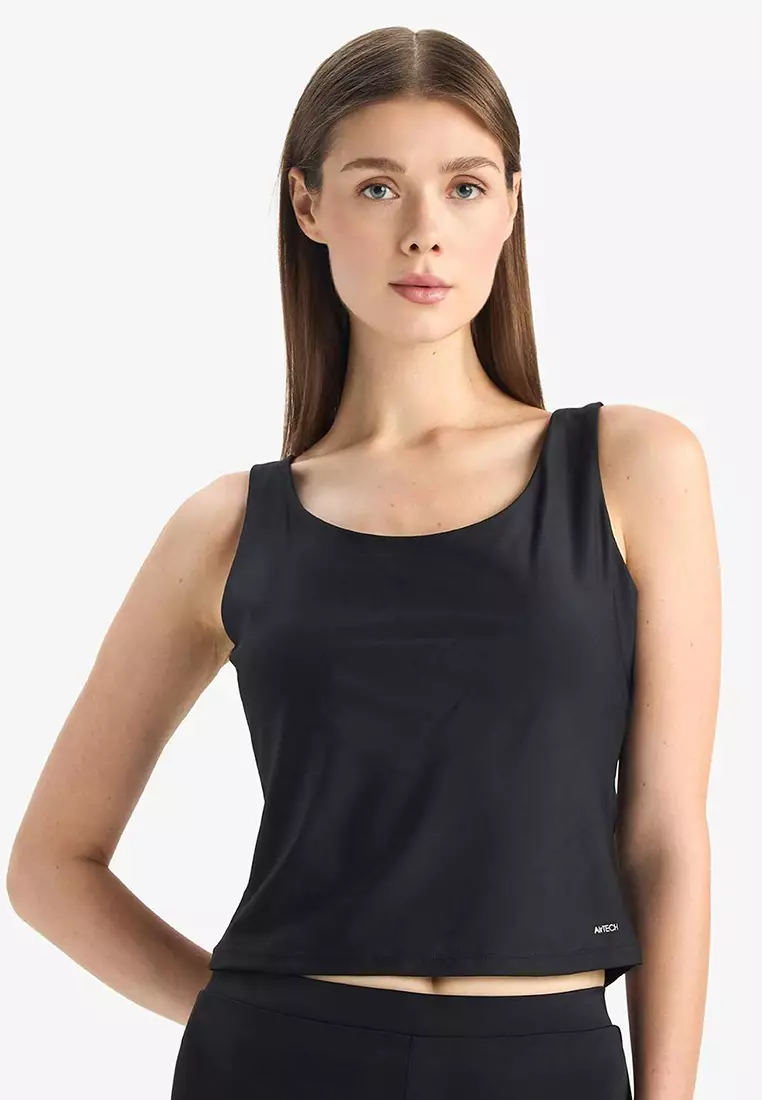 U-Neck Lined Padded Bikini Top