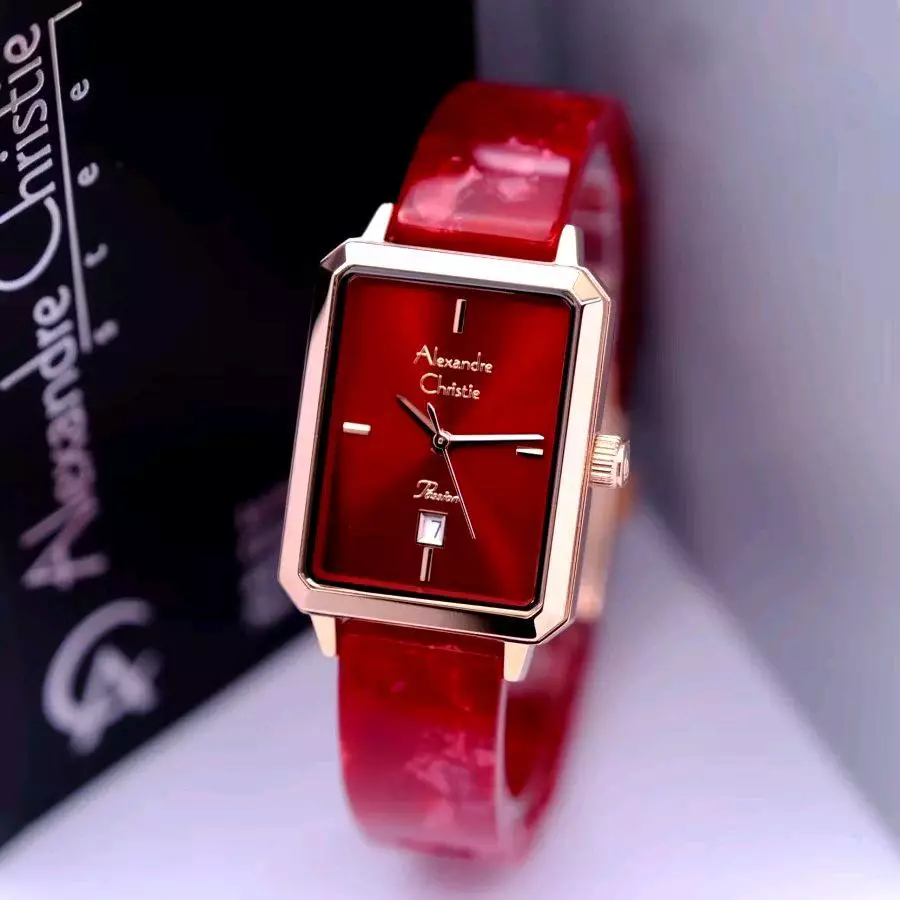 Alexandre Christie 2B75 Rantai Merah Ring Rosegold Cewek