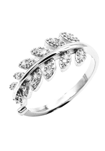 Buy Elfi Elfi 925 Genuine Silver Engagement Ring D23 Olive Leaf Ring Online Zalora Malaysia
