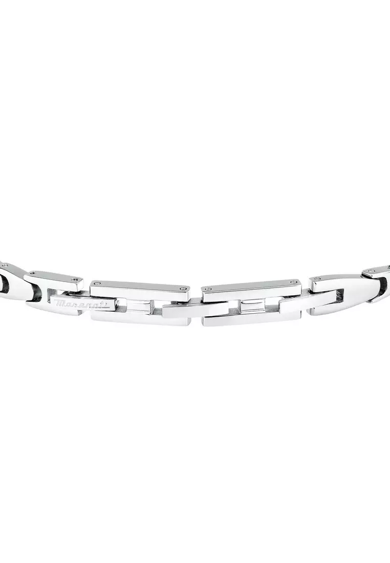MASERATI Jewels 215mm Men's Stainless Steel Bracelet, Blue+Yellow-Green, JM225AVD82 (Adjustable)