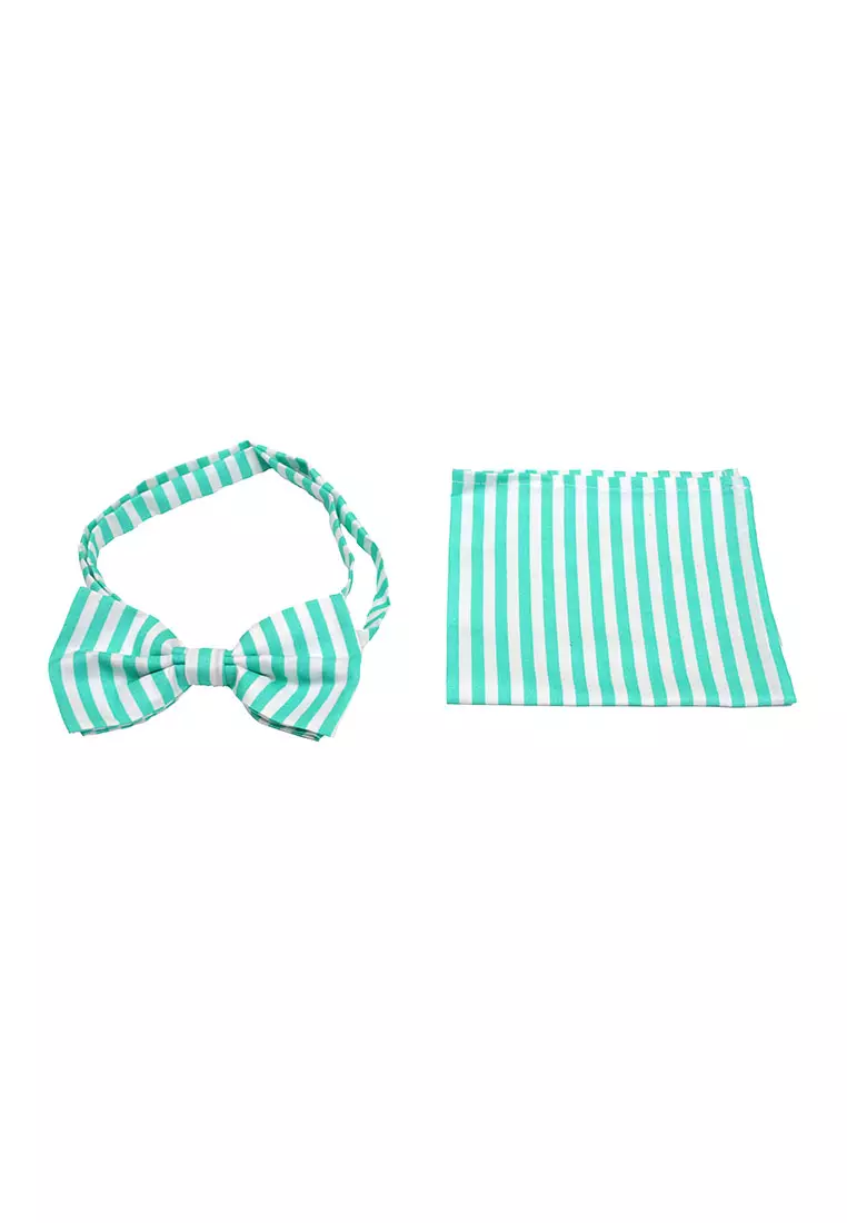 Houseofcuff Dasi Kupu Bowtie Pocket Square Saputangan Tosca Salur A34