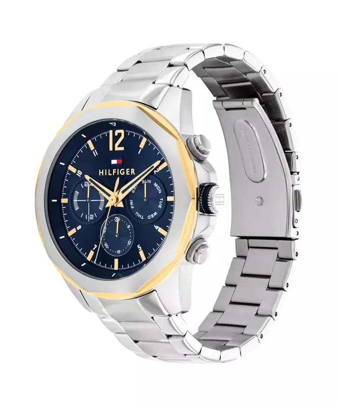 Lars Elevated Sport Silver Navy Dial