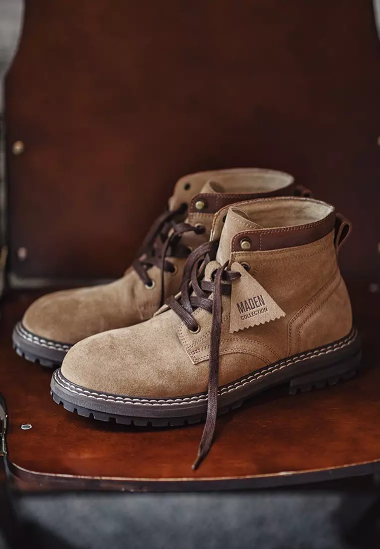 Vintage Cow Suede Martin Boots CQ-D2305004