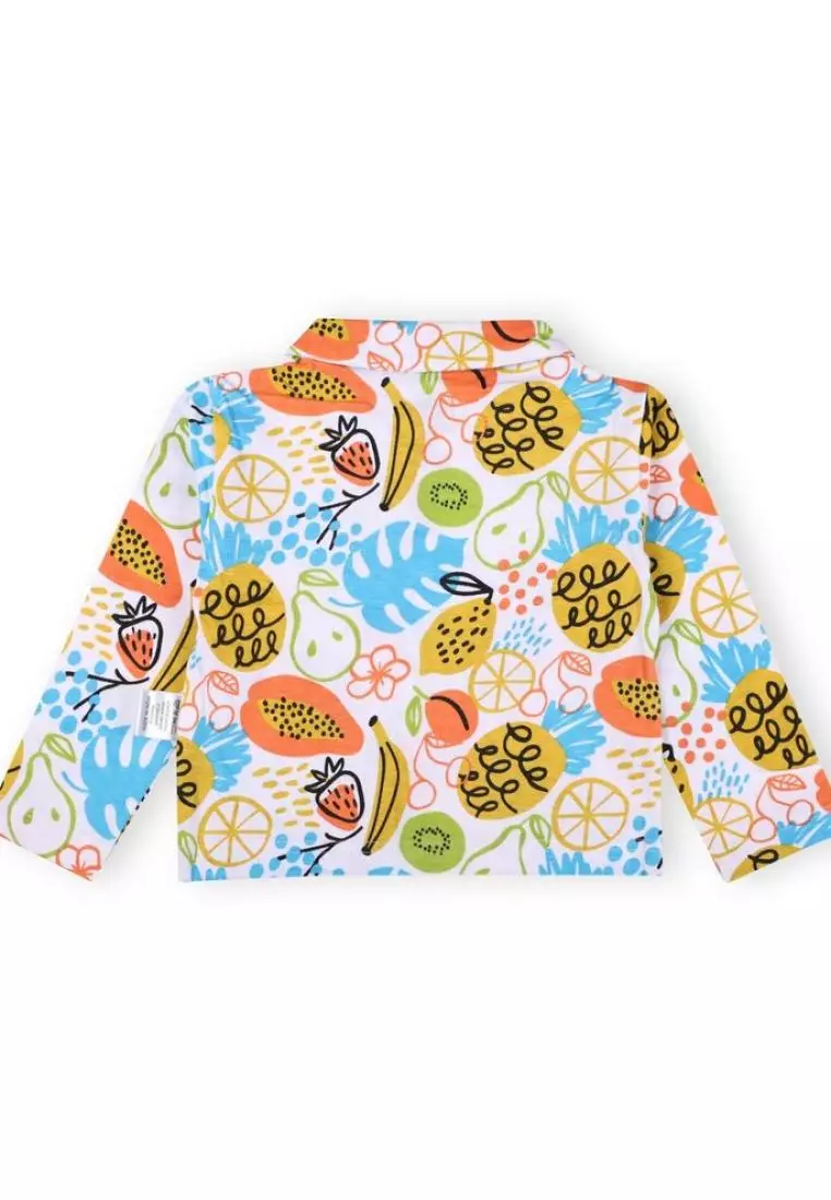 Kids Pajama Set Combo of 2 - Breakfast Club & Sweet Tropical