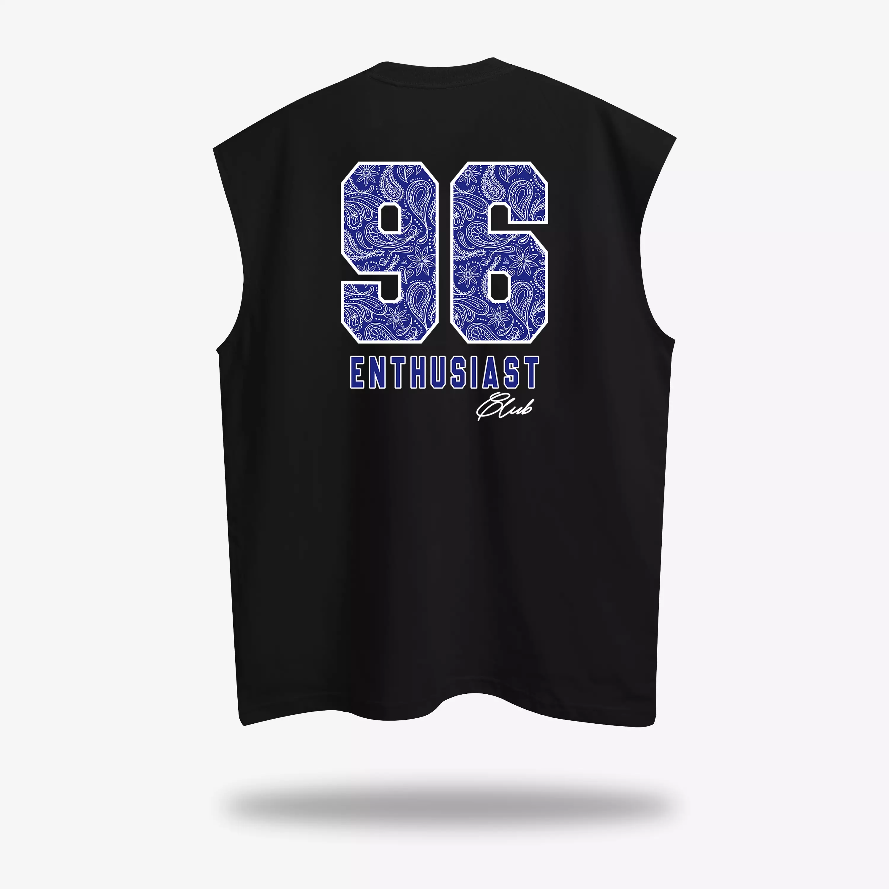 OOTDSUPPLY Oversize Sleeveless Untouch 96 Dark Brown & Black l Kaos Oversize Singlet017