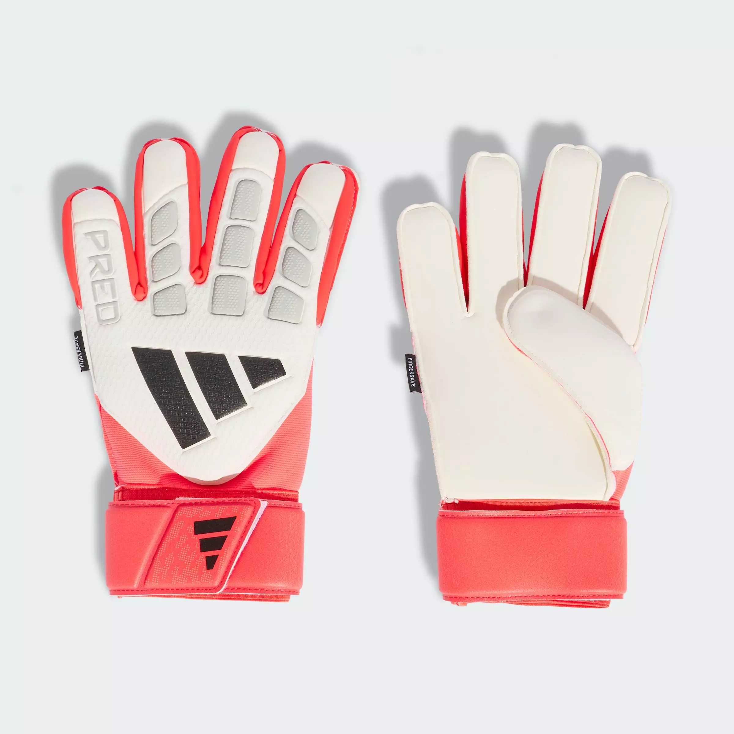 Football PREDATOR GOALKEEPER GLOVE MATCH FINGERSAVE Unisex White KA7784