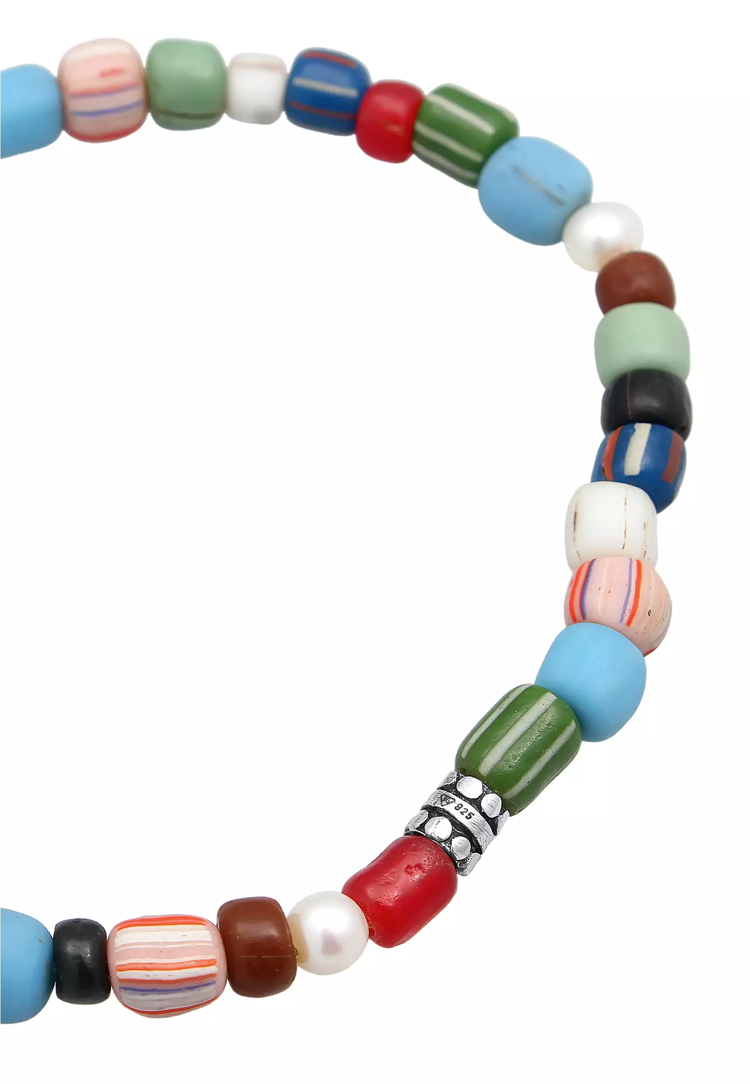 Bracelet Men Beads Colourful With Freshwater Pearls
