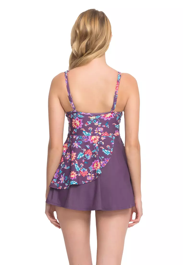 Flower Night One-piece Swimdress