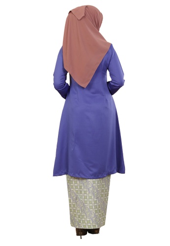 Buy Kebaya Cik Siti 04 from Hijrah Couture in Blue only 90