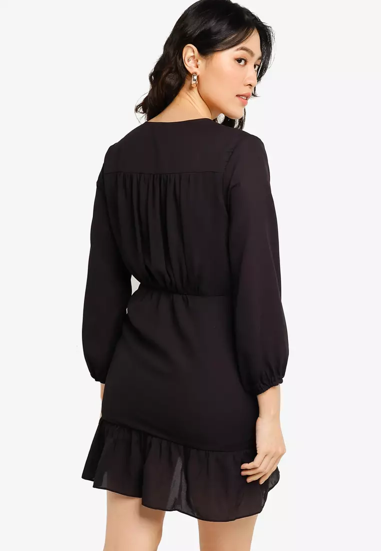 Zalora long best sale sleeve dress
