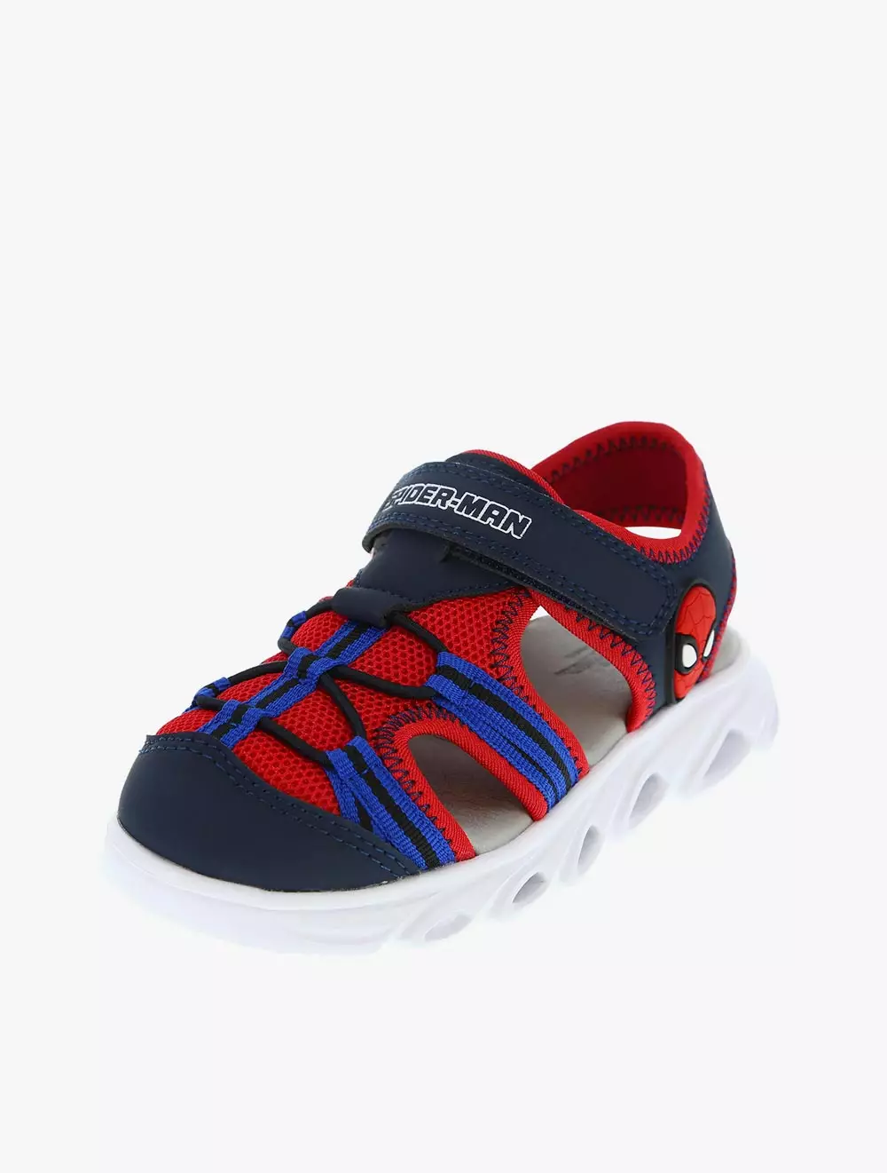 Payless Disney Childrens Spiderman Lighted Toddler Sandals - Dark Blue_06