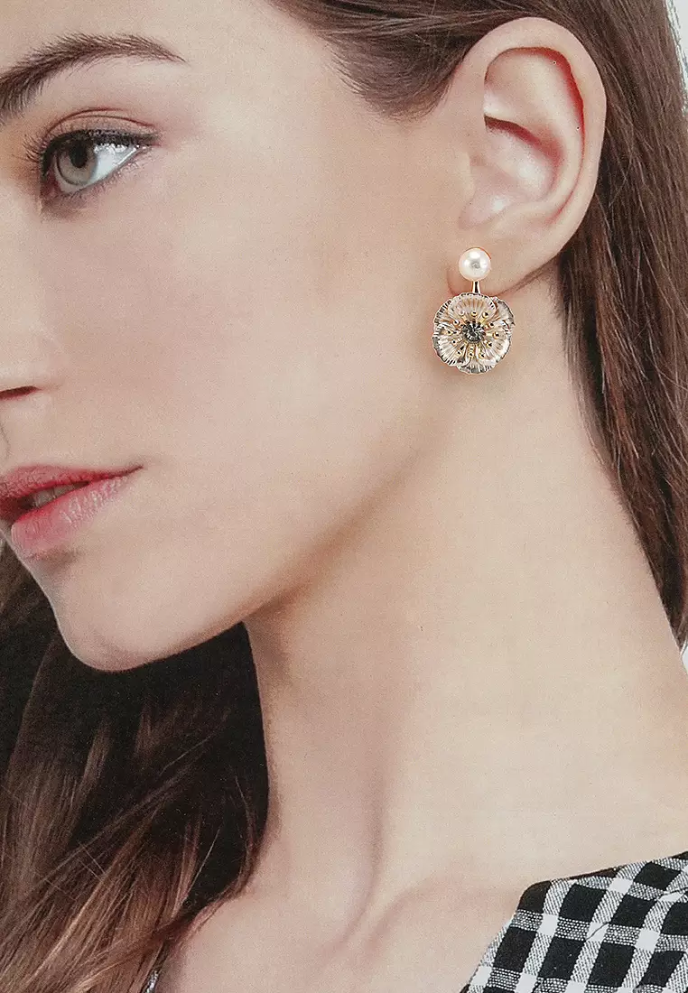 Buy ALDO Ledoyen Pearl Floral Earrings Online ZALORA Malaysia